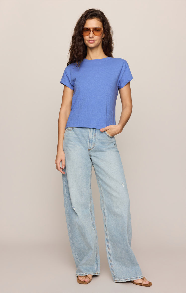 Tops Modern Slub Tee Marina