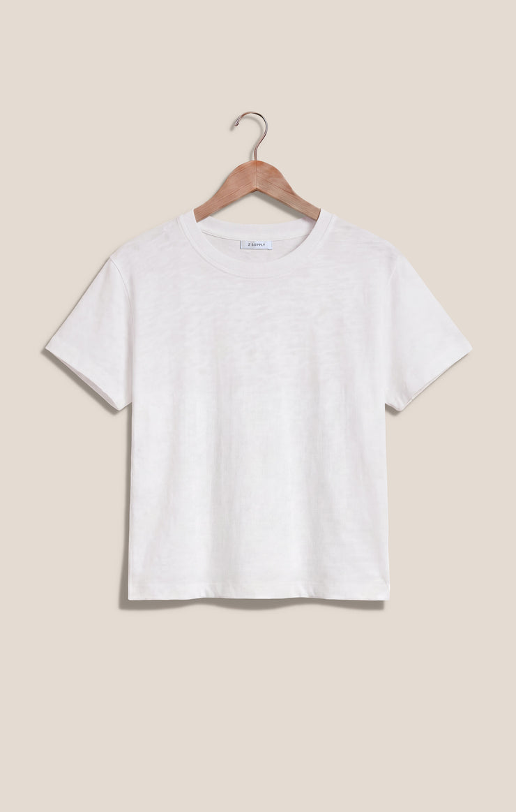 Tops Modern Slub Tee White