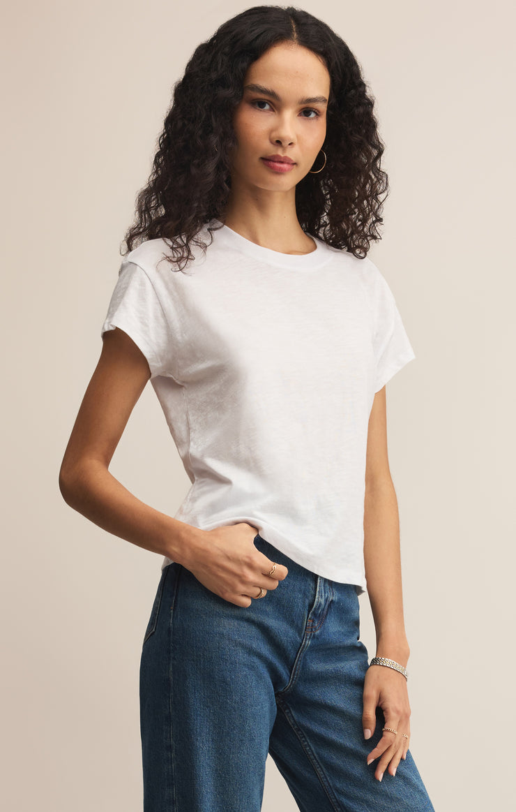 Tops Modern Slub Tee White