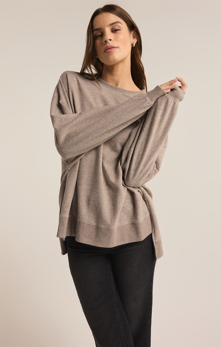 Tops Modern Weekender Heather Taupe