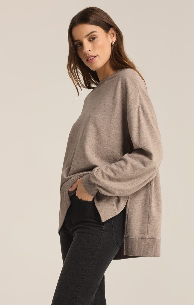 Tops Modern Weekender Heather Taupe