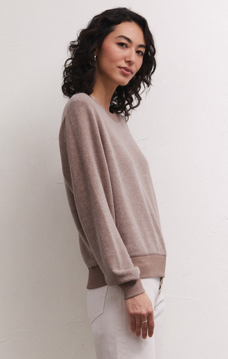 Tops Russel Cozy Pullover Toffee