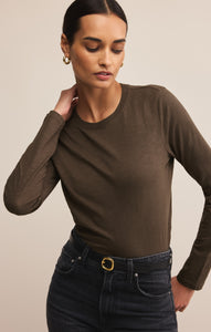 TopsModern Slub Long Sleeve Top Tavern