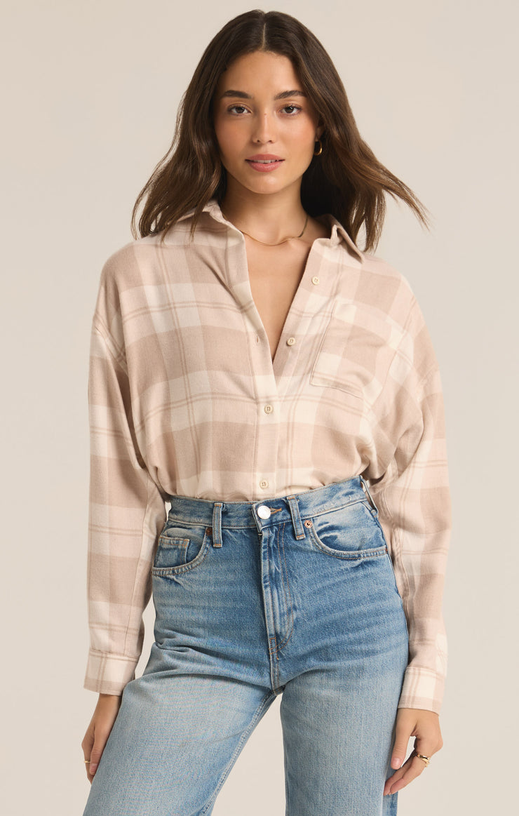 Tops River Plaid Button Up River Plaid Button Up