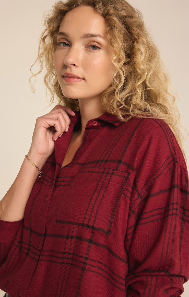 Tops River Plaid Button Up River Plaid Button Up