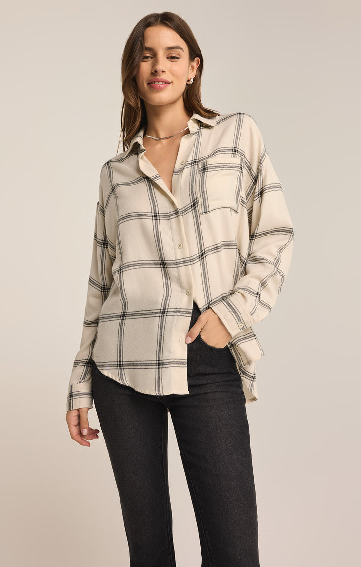 Tops River Plaid Button Up River Plaid Button Up