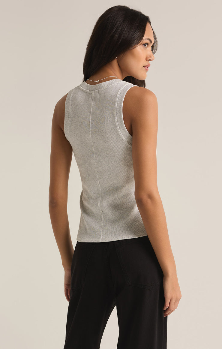 Tops Sirena Rib Tank Light Heather Grey