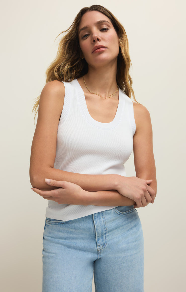 Tops Sirena Rib Tank White