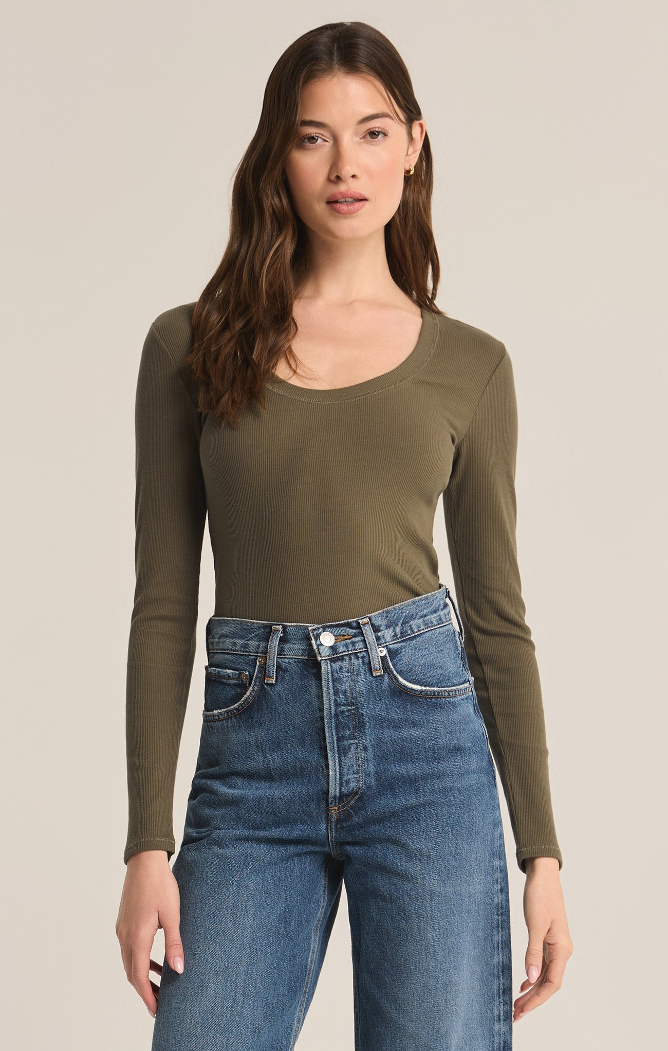 【louren】rib baretop Sirena Rib Long Sleeve Top – Z SUPPLY
