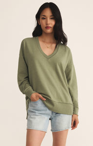 TopsModern V-Neck Weekender Avocado