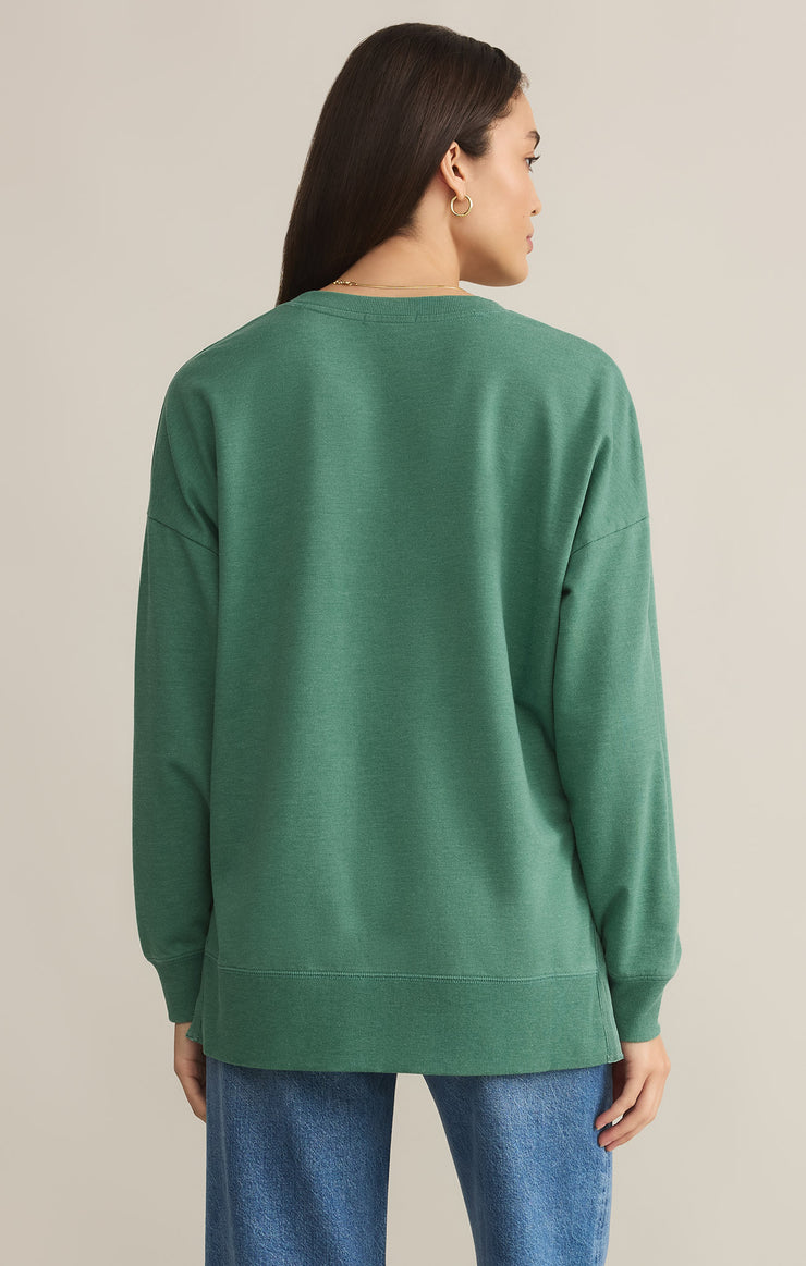 Tops Modern V-Neck Weekender Botanical Green