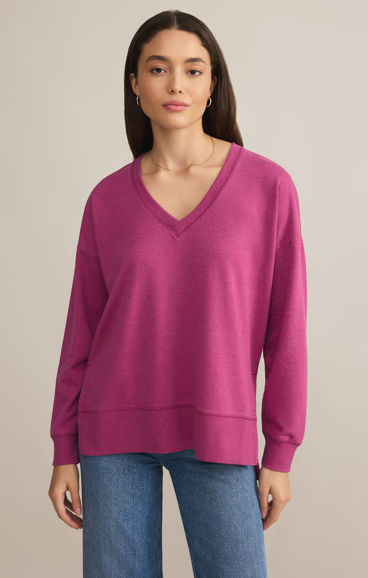 Tops Modern V-Neck Weekender Magenta