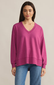 TopsModern V-Neck Weekender Magenta