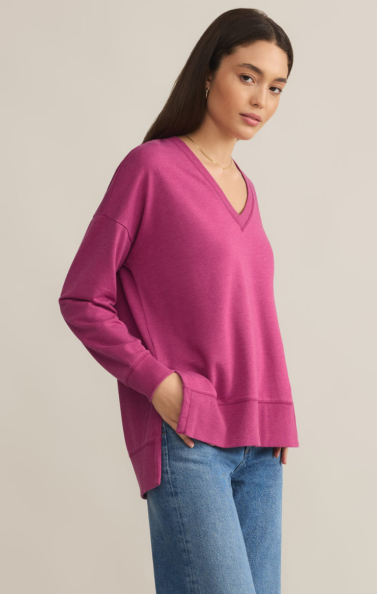 Tops Modern V-Neck Weekender Magenta