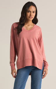 TopsModern V-Neck Weekender Rosebud