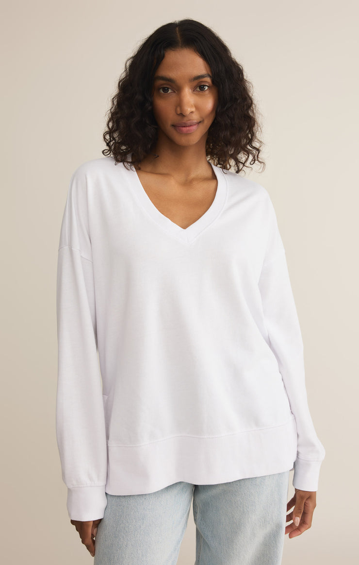 Tops Modern V-Neck Weekender White