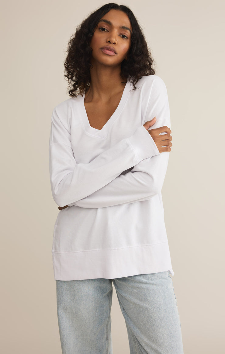 Tops Modern V-Neck Weekender White