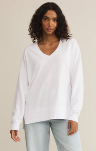 TopsModern V-Neck Weekender White