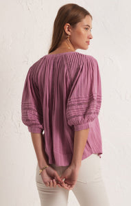 TopsElliot Lace Inset Top Dusty Orchid