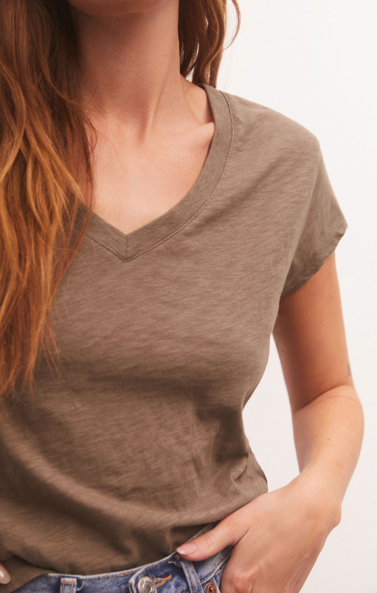 Womens Browns V-Neck Tee