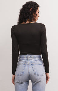 TopsSo Smooth V-Neck Bodysuit Black