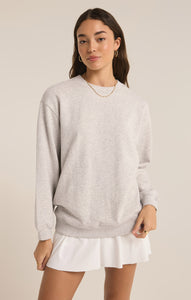 TopsOversized Sweatshirt Light Heather Grey