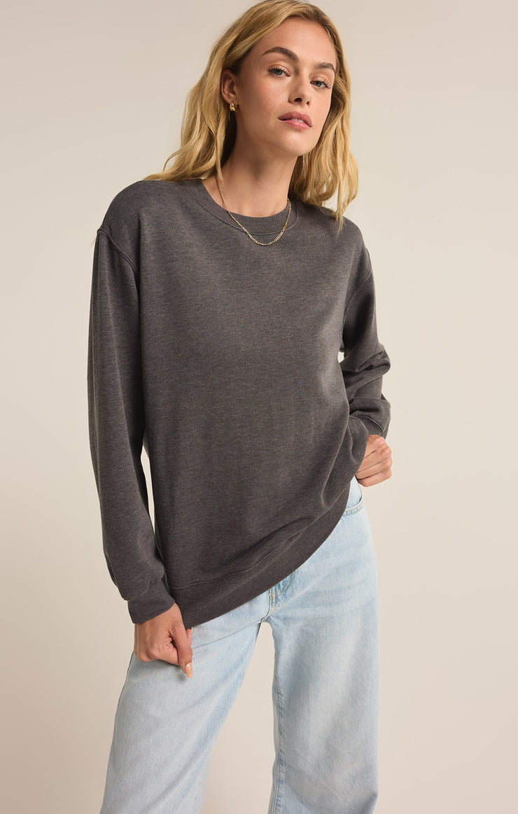 Tops Oversized Sweatshirt Washed Black