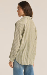 TopsPerfect Linen Stripe Top Meadow