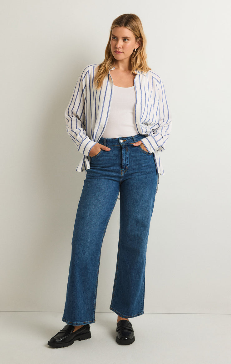 The Perfect Linen Stripe Top – Z SUPPLY