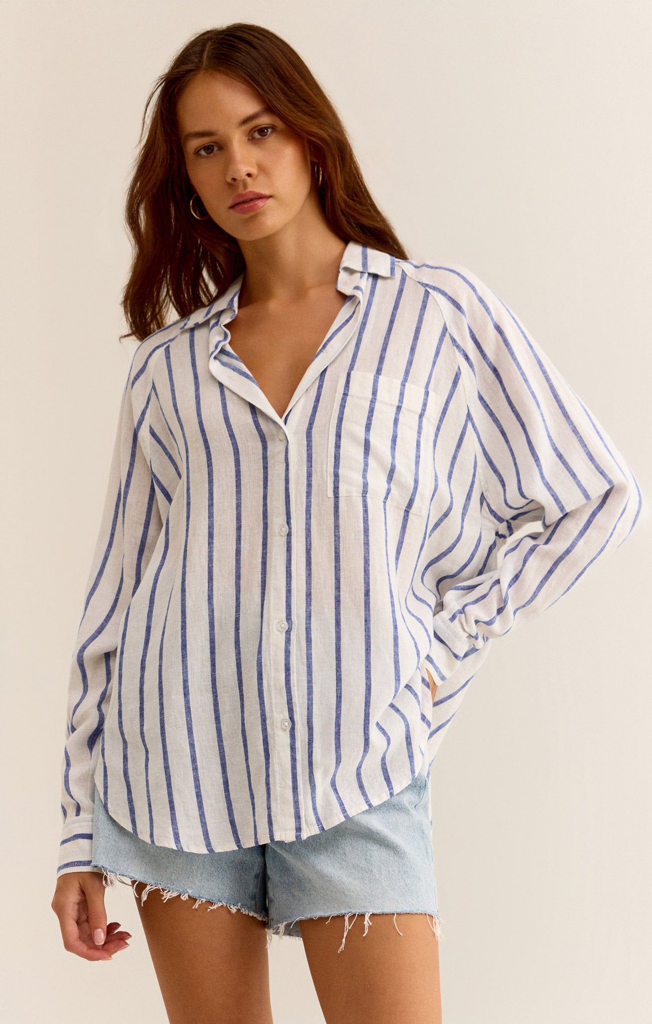 Perfect Linen Stripe Top – Z SUPPLY