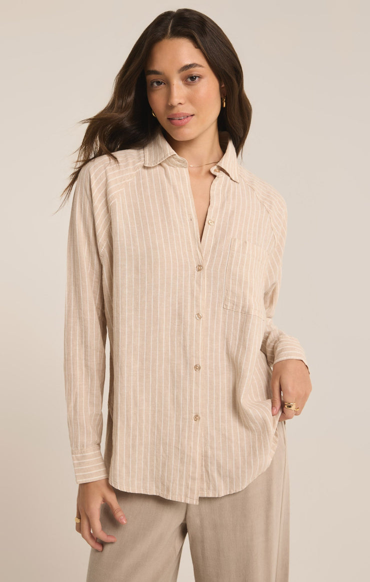 Tops Perfect Linen Stripe Top Perfect Linen Stripe Top