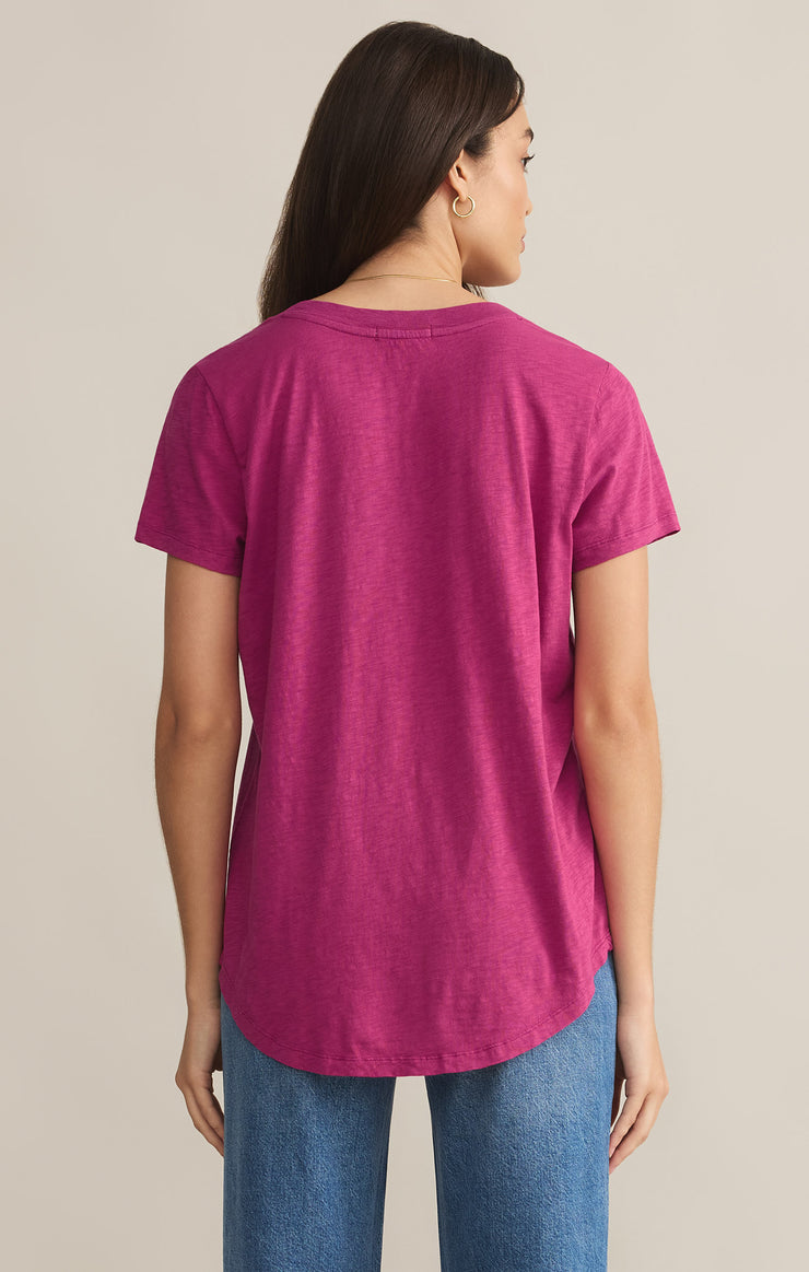 Tops Asher V-Neck Tee Magenta