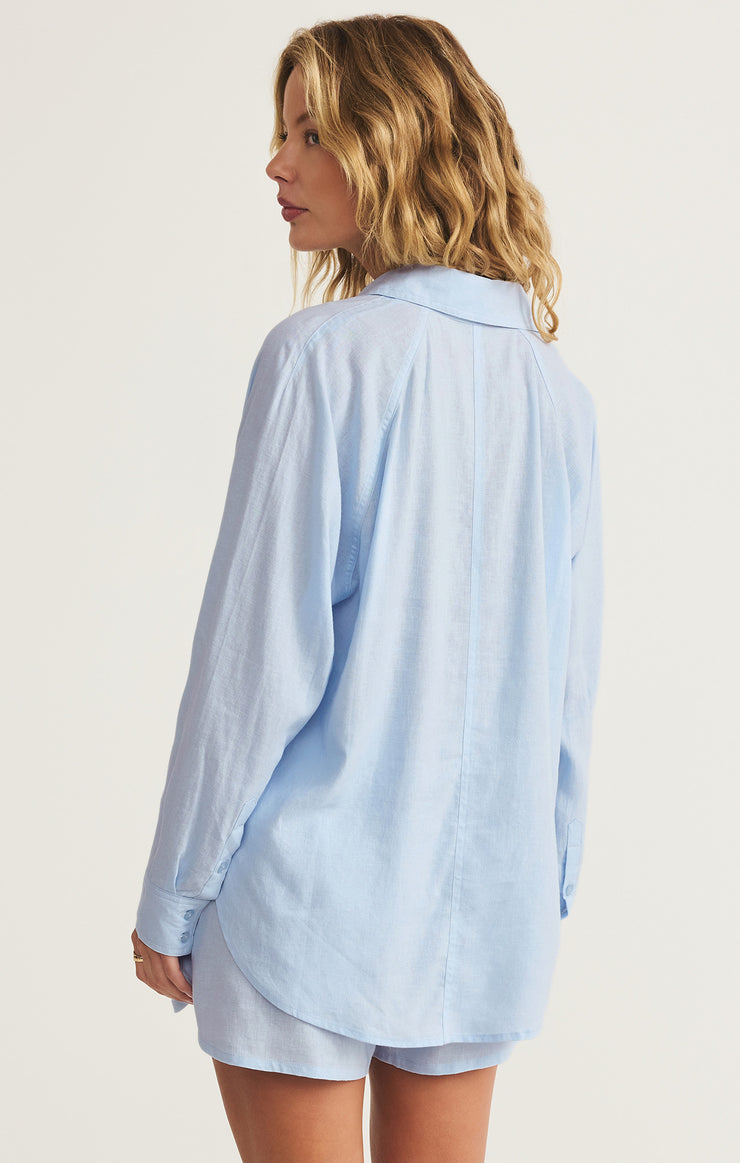 Tops Perfect Linen Top Salt Water