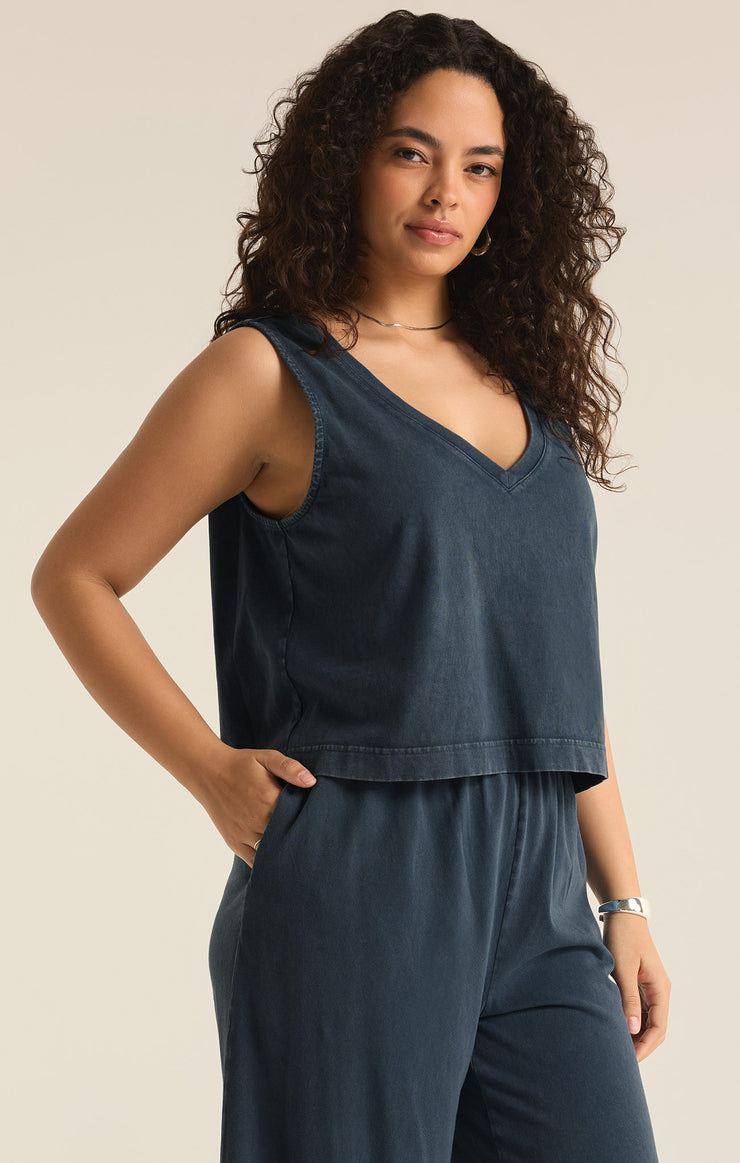 Tops Sloane V-Neck Tank Midnight