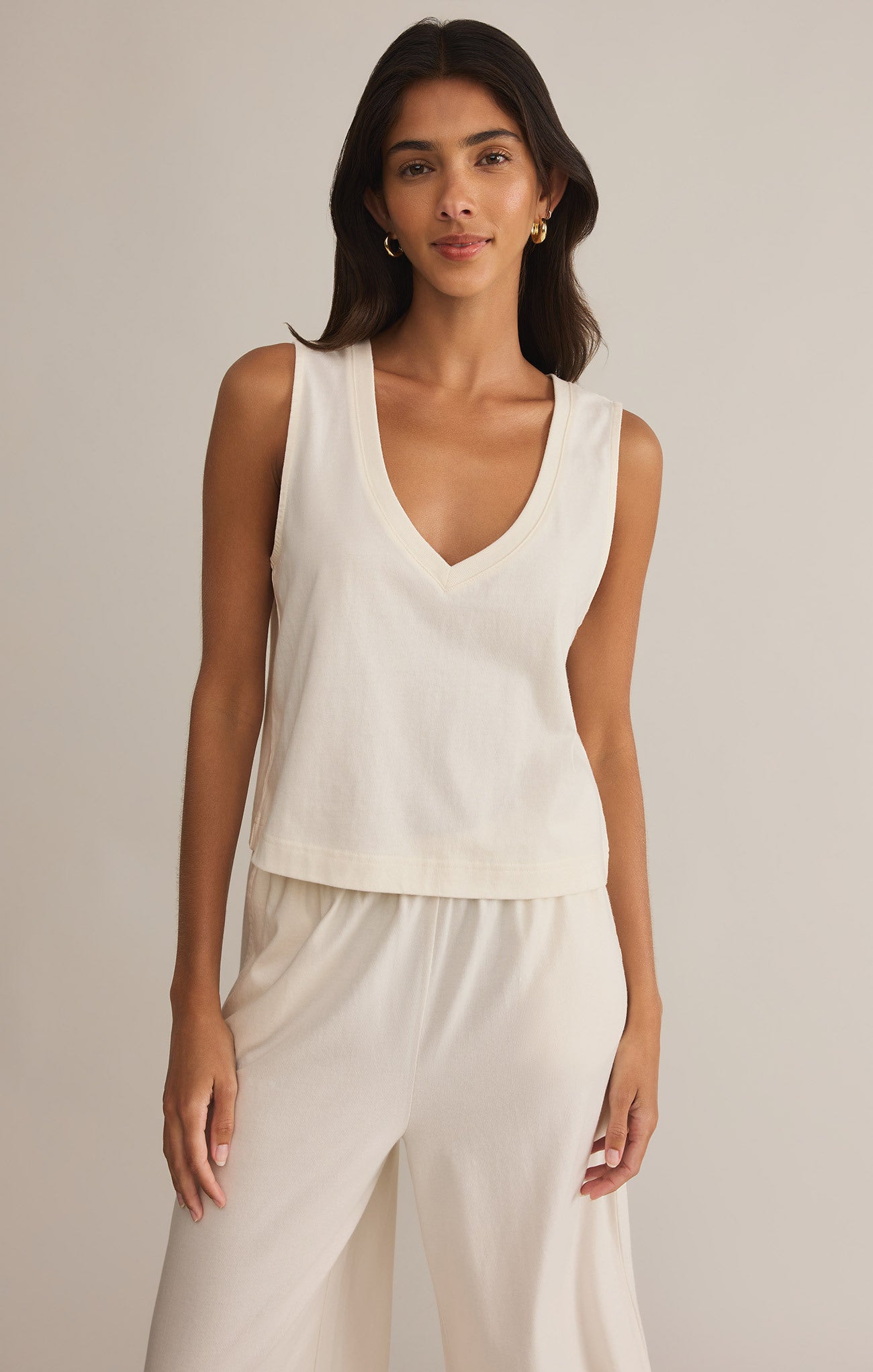 Sloane V-Neck Cotton Jersey Top – Z SUPPLY