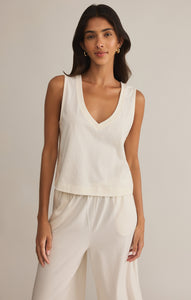 TopsSloane V-Neck Top Sea Salt