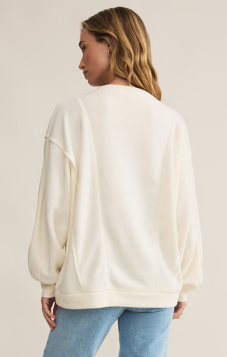 Tops Out Of Towner Sweatshirt Sea Salt