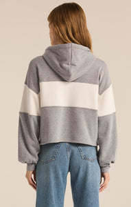 TopsLanding Color Block Hoodie Classic Heather Grey