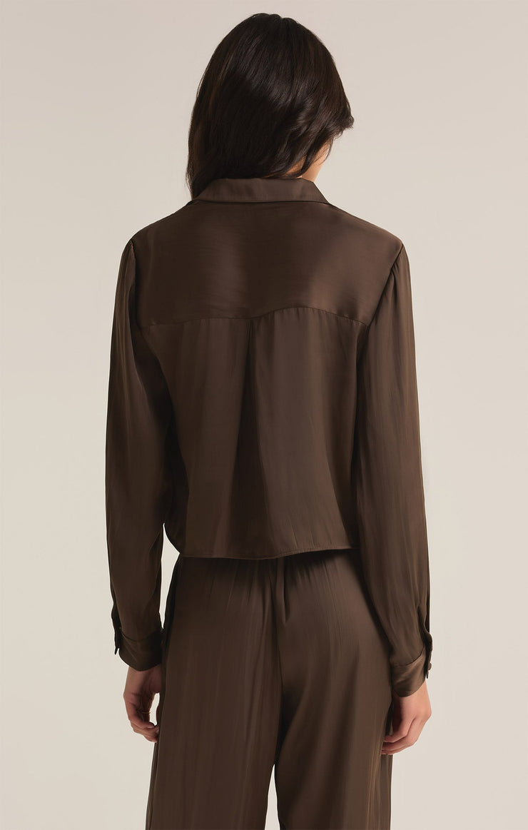 Tops Sante Luxe Sheen Top Dark Chocolate