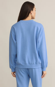 TopsClassic Boyfriend Fleece Sweatshirt Blue River