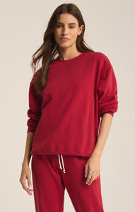 TopsClassic Boyfriend Sweatshirt Haute Red