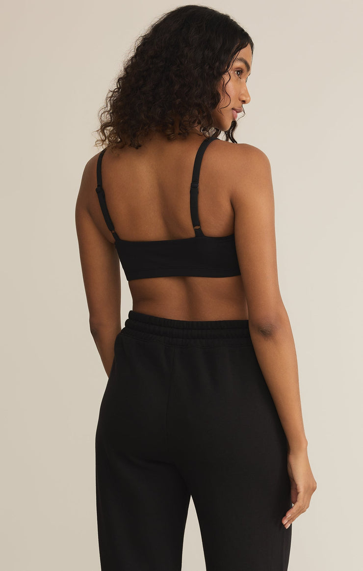 Tops Luxe Smooth Jersey Bralette Black