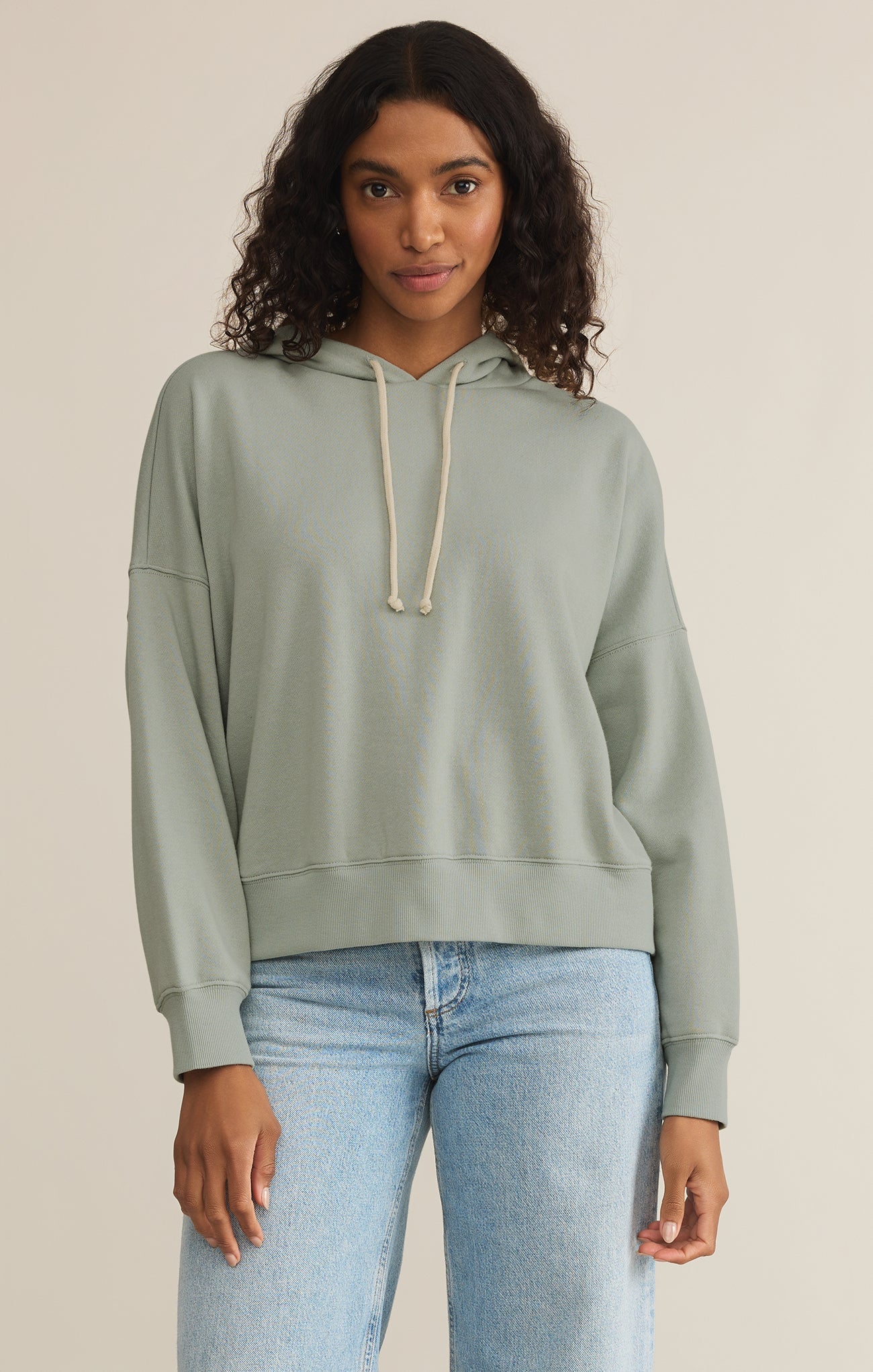 パーカー・フーディ IONSEOUL Meti Pigment Semi-Crop Hood Zip-Up JE517 Infield Fleece Cropped Hoodie – Z SUPPLY