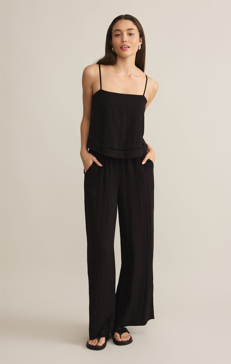 Pants Soleil Textured Pant Black