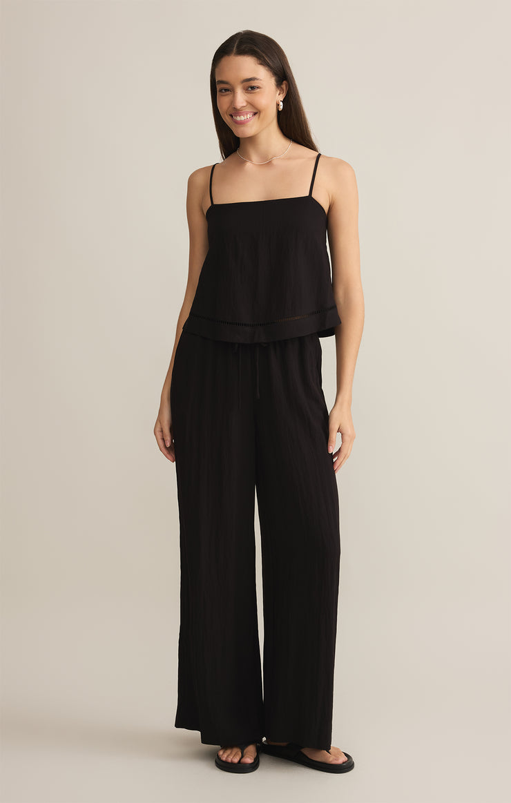 Pants Soleil Textured Pant Black