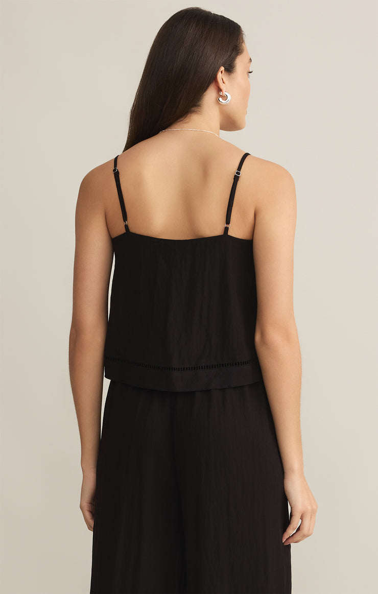 Tops La Luz Textured Tank Black