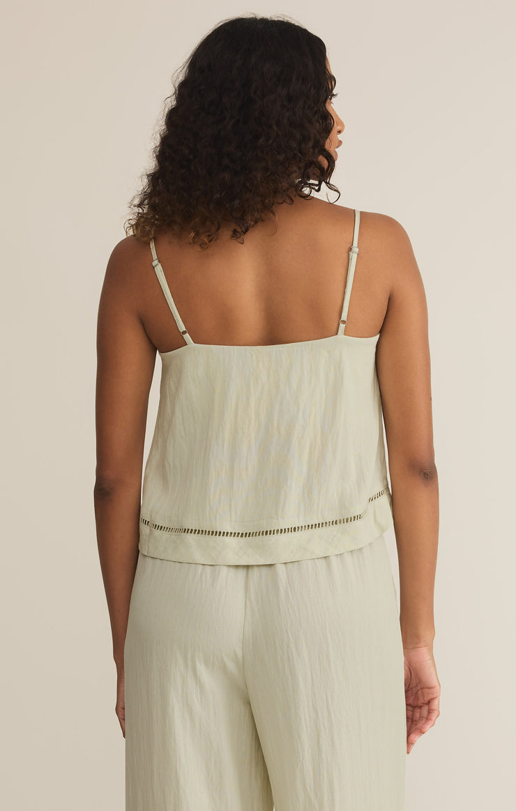 Tops La Luz Textured Tank Sea Mist