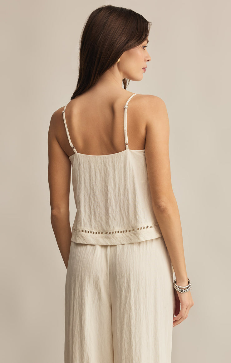 Tops La Luz Textured Tank Sandstone