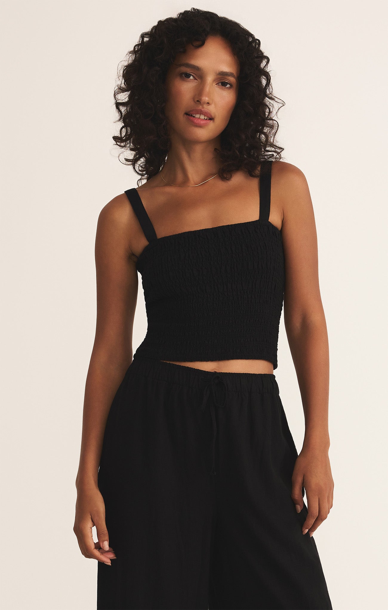Amelie Smocked Linen Crop Tank – Z SUPPLY