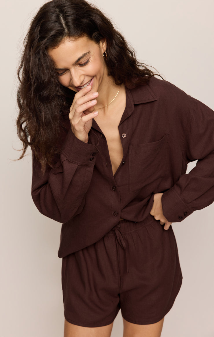 Alfie Linen Button Up